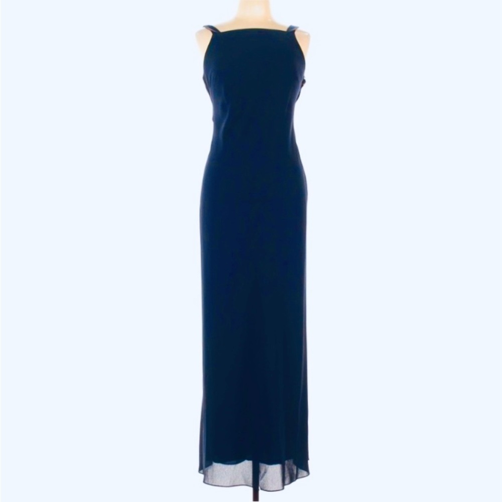 Vintage 1995 Laundry by Shelli Segal Navy Gown